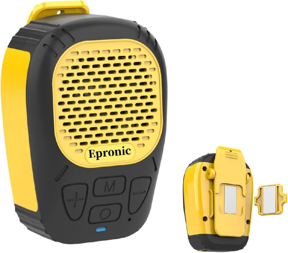 Epronic Mini Altavoz Bluetooth con Clip Magnético Altavoz Portátil Soporta Llamadas Manos Libres/Música BT/Lectura de Mapas FT + Correa de Muñeca Altavoz Portátil de Audio Grande